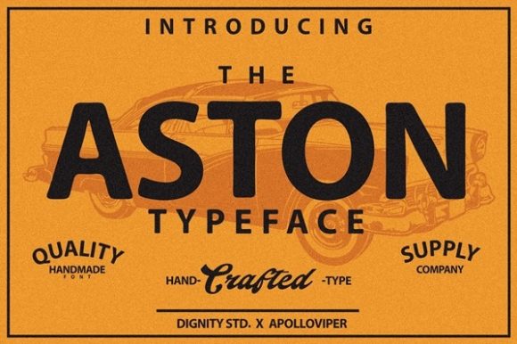 Aston: A Bold Display Font for Digital Design