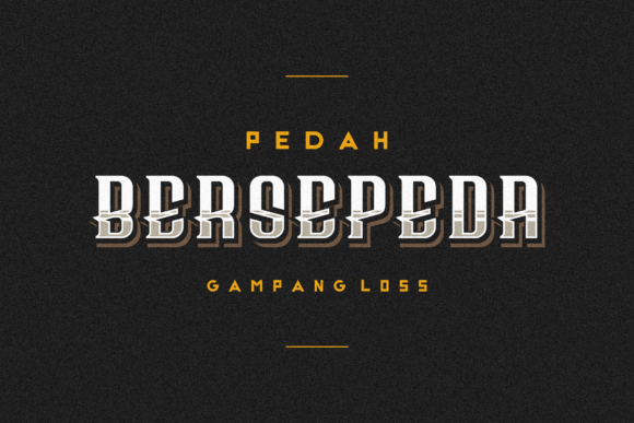 Bersepeda: A Display Font That Feels Like Handmade Magic
