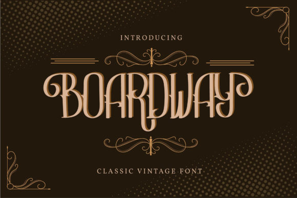 Boardway: A Vintage Display Font for Editorial Impact