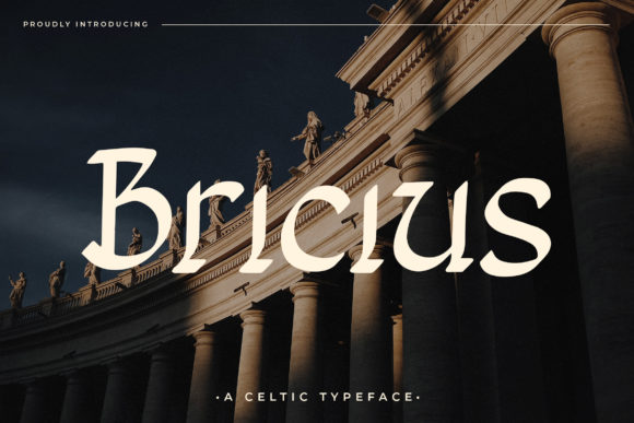 Bricius: A Whimsical Display Font for Editorial Charm