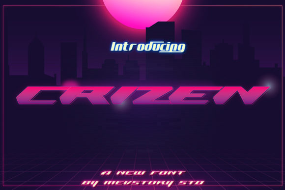 Crizen: A Bold Display Font for Sporty Digital Brands