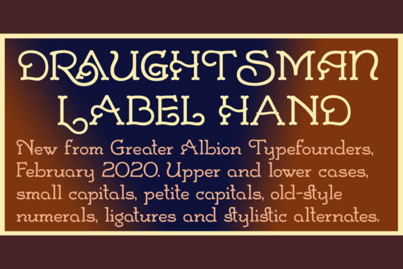 Draughtsman Label Hand: A Vintage Display Font That Builds Brand Trust