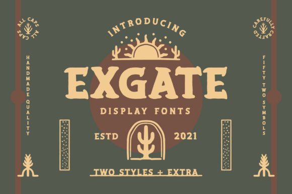 Exgate: A Bold Display Font That Commands Attention