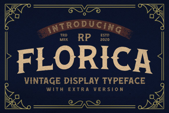 Florica: A Vintage Display Font That Anchors Campaign Visuals