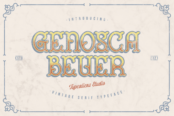 Genosca Beuer: A Bold, Organic Display Font for Digital Branding