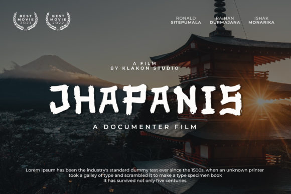 Jhapanis: A Display Font That Makes Your Headlines Instantly Recognizable