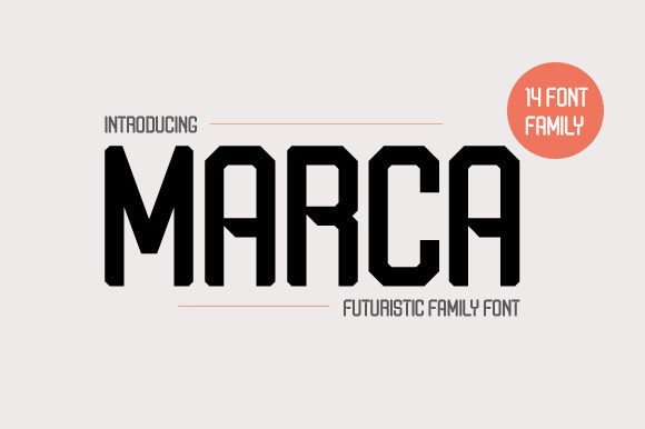Marca: A Futuristic Display Font That Commands Attention Online
