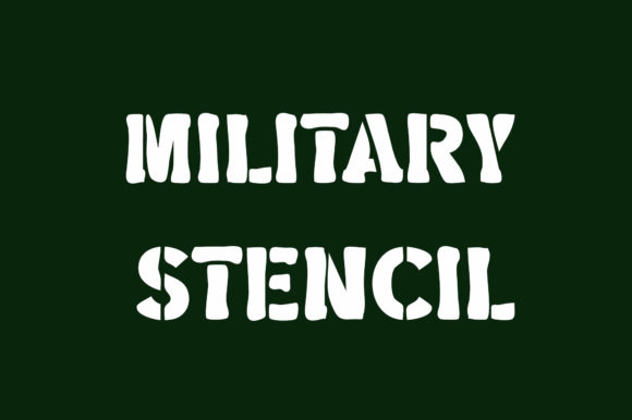 Military Stencil: A Bold Display Font That Cuts Through the Feed