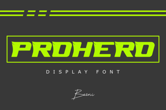 Prohero: A Display Font That Elevates Your Brand Identity