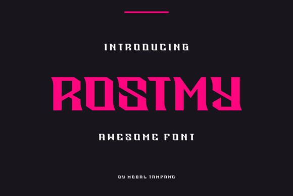 Rostmy: A Display Font That Earns Its Space