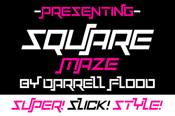 Squaremaze: A Futuristic Display Font for Campaign Headlines