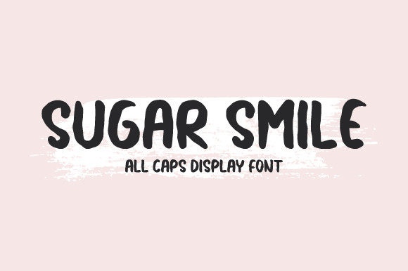 Sugar Smile: A Playful Display Font for Handmade Brands